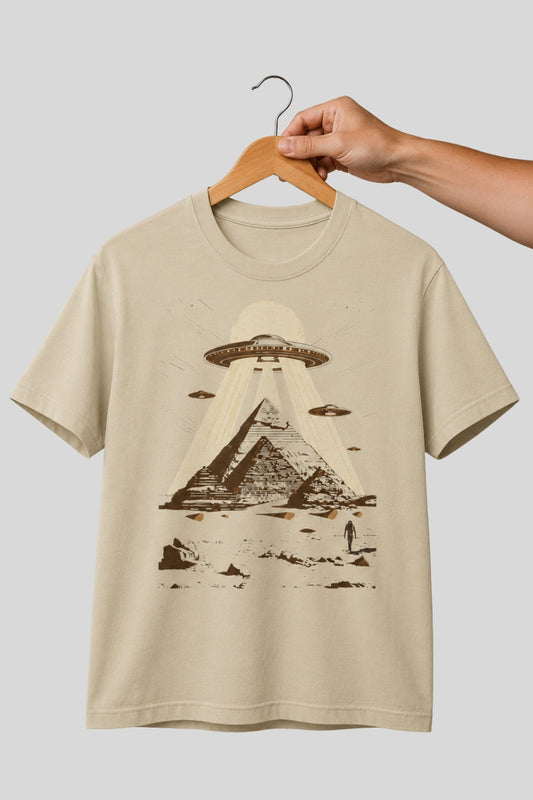 Aliens Builders of the Pyramids Conspiracy Theory T-Shirt
