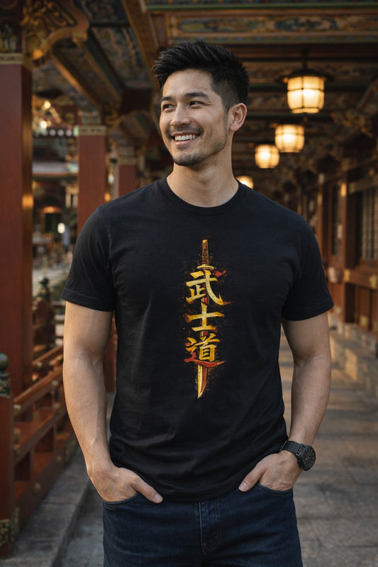 Katana Bushido Kanji Japanese T-shirt