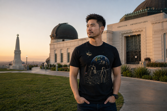 Lunar Exploration, Astronaut on the Moon T-Shirt