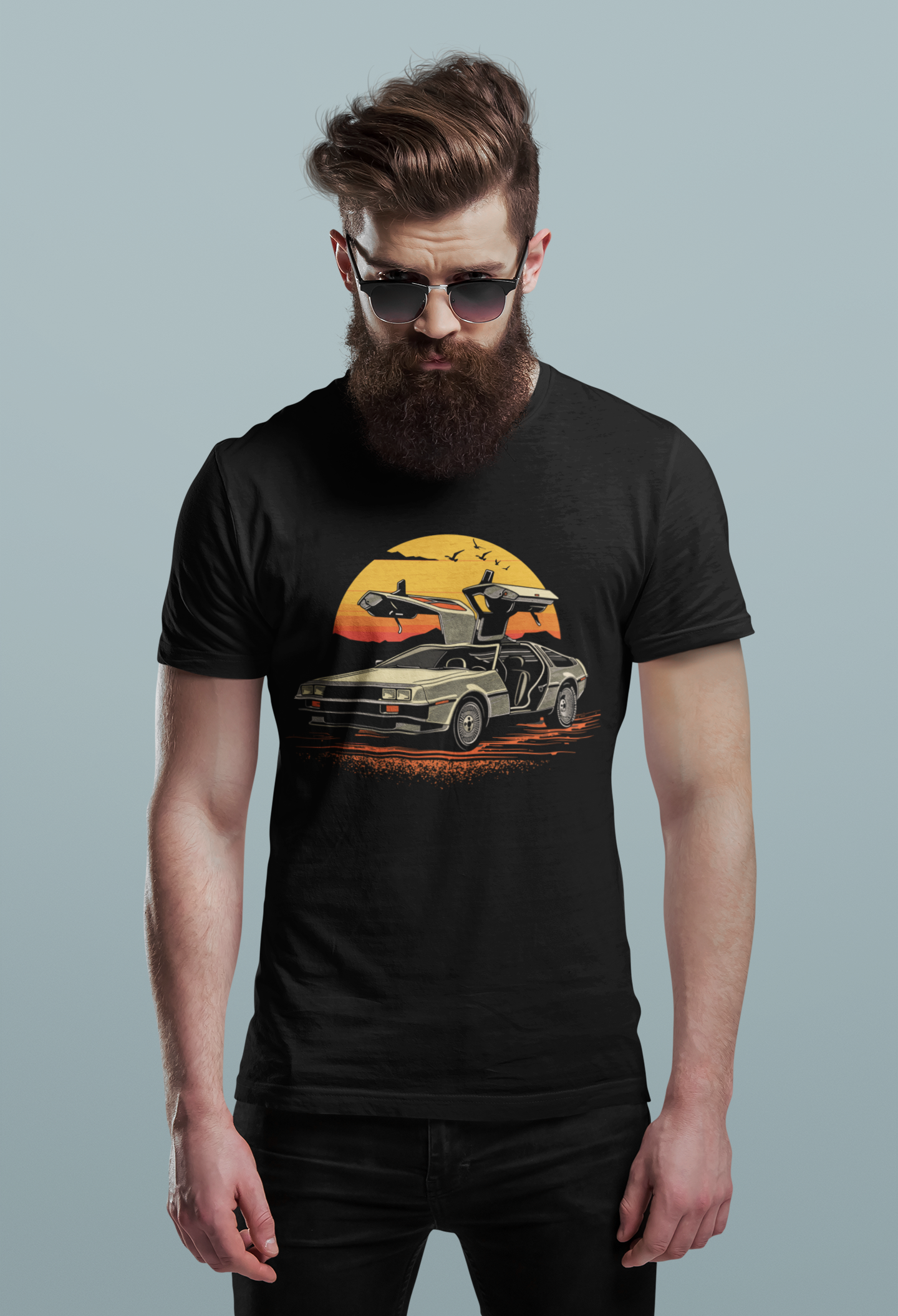 Classic 1981 Stainless Steel Sports Car Tee – Keep It Classic Gullwing Style, Car Enthusiast T-shirt, Antique Car, Men's Tee
