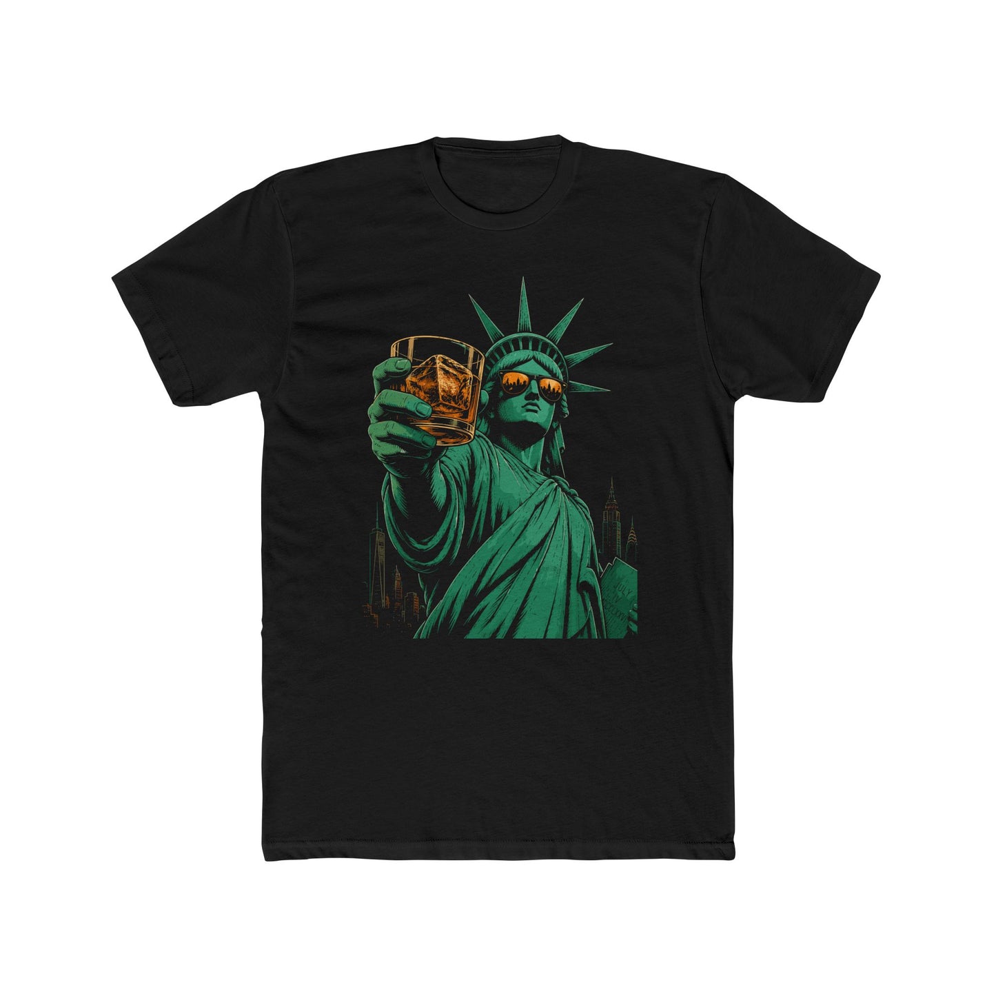 Lady Liberty on the Rocks T-Shirt