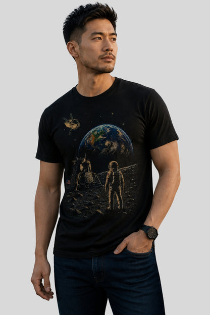 Lunar Exploration, Astronaut on the Moon T-Shirt
