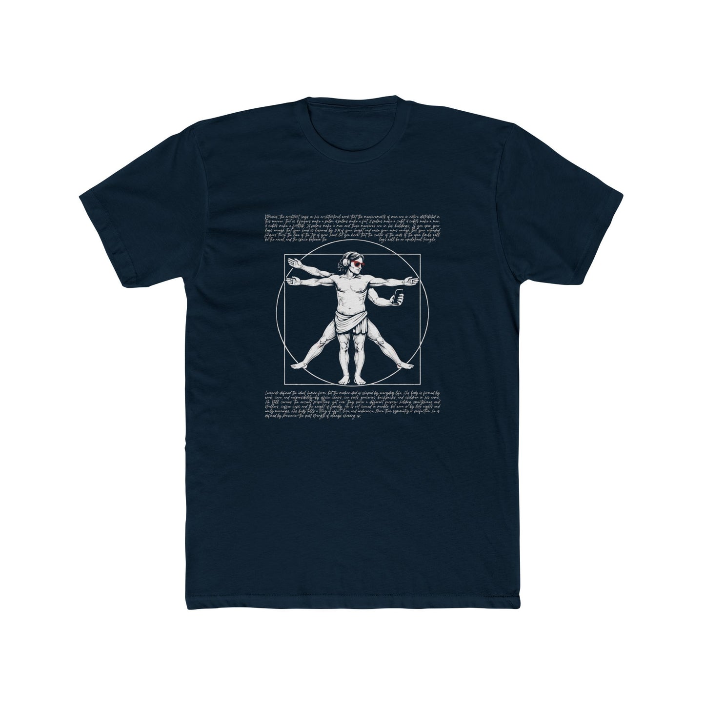 Vitruvian Modern Dad Renaissance Art T-Shirt