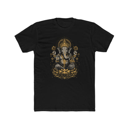 Sacred Lord Ganesha T-Shirt, Prosperity & Abundance Indian Graphic Tee, Hindu Elephant God Spiritual Art Shirt, Unisex Tee