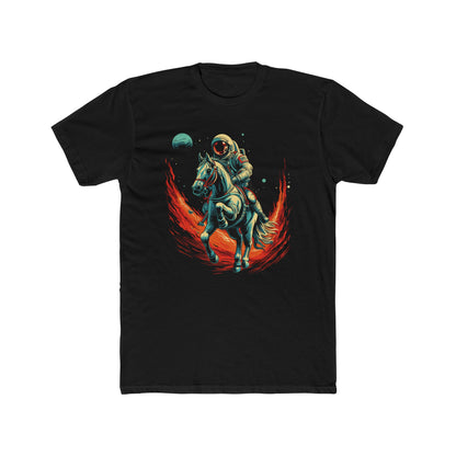 Astronaut Riding a Horse T-shirt, Astronaut in Space Horse Riding, Space Cowboy Shirt, Science T-shirt, Horse Lover Men's Tee