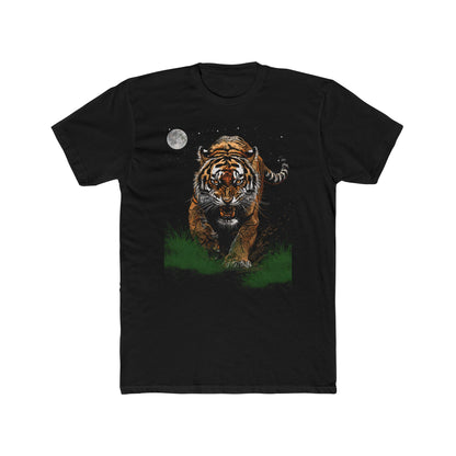 Fierce Tiger Graphic T-Shirt, Wild Animal Jungle Tee, Bold Wildlife Streetwear for Men, Men's Tee