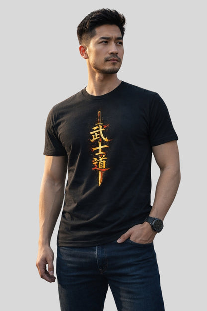 Katana Bushido Kanji Japanese T-shirt