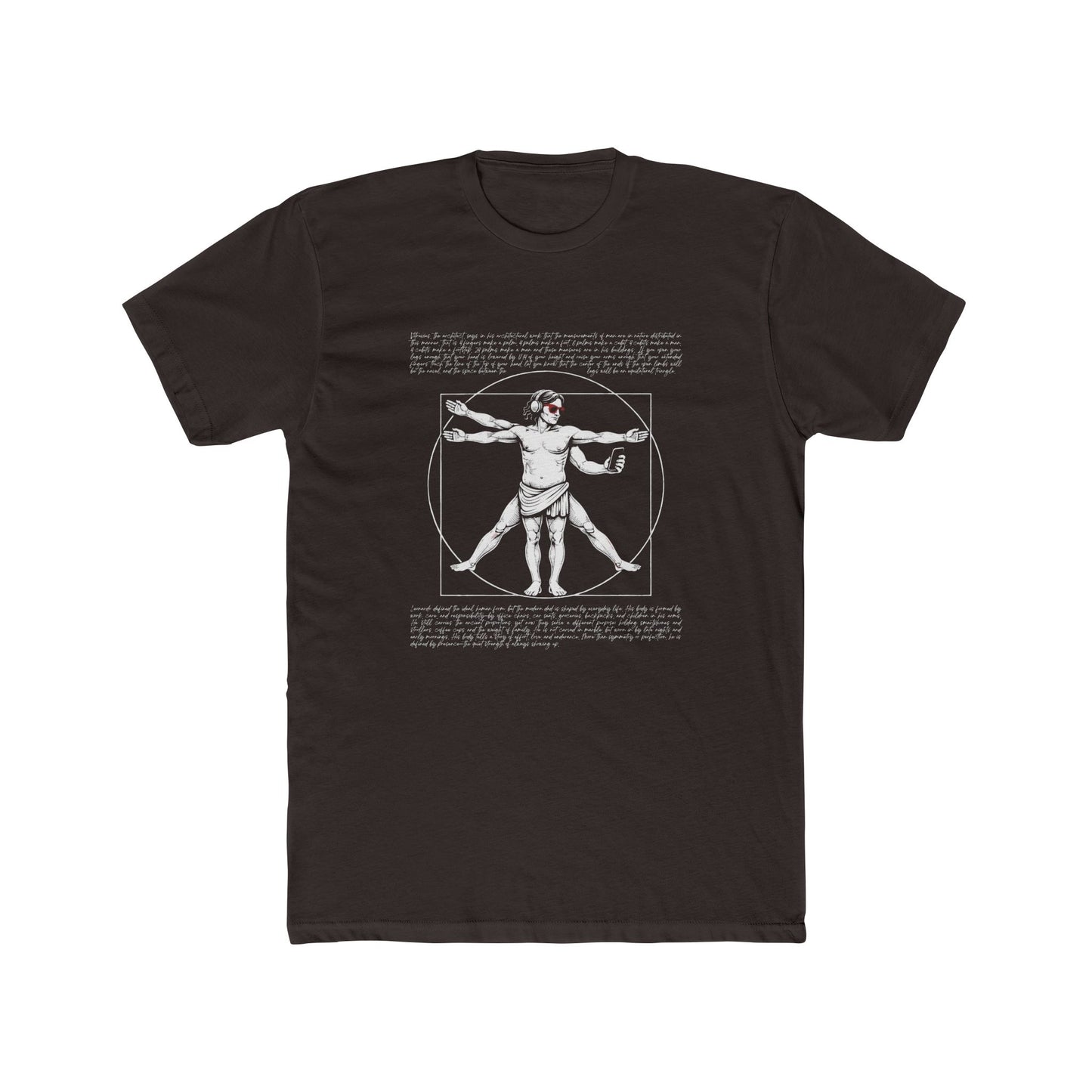 Vitruvian Modern Dad Renaissance Art T-Shirt