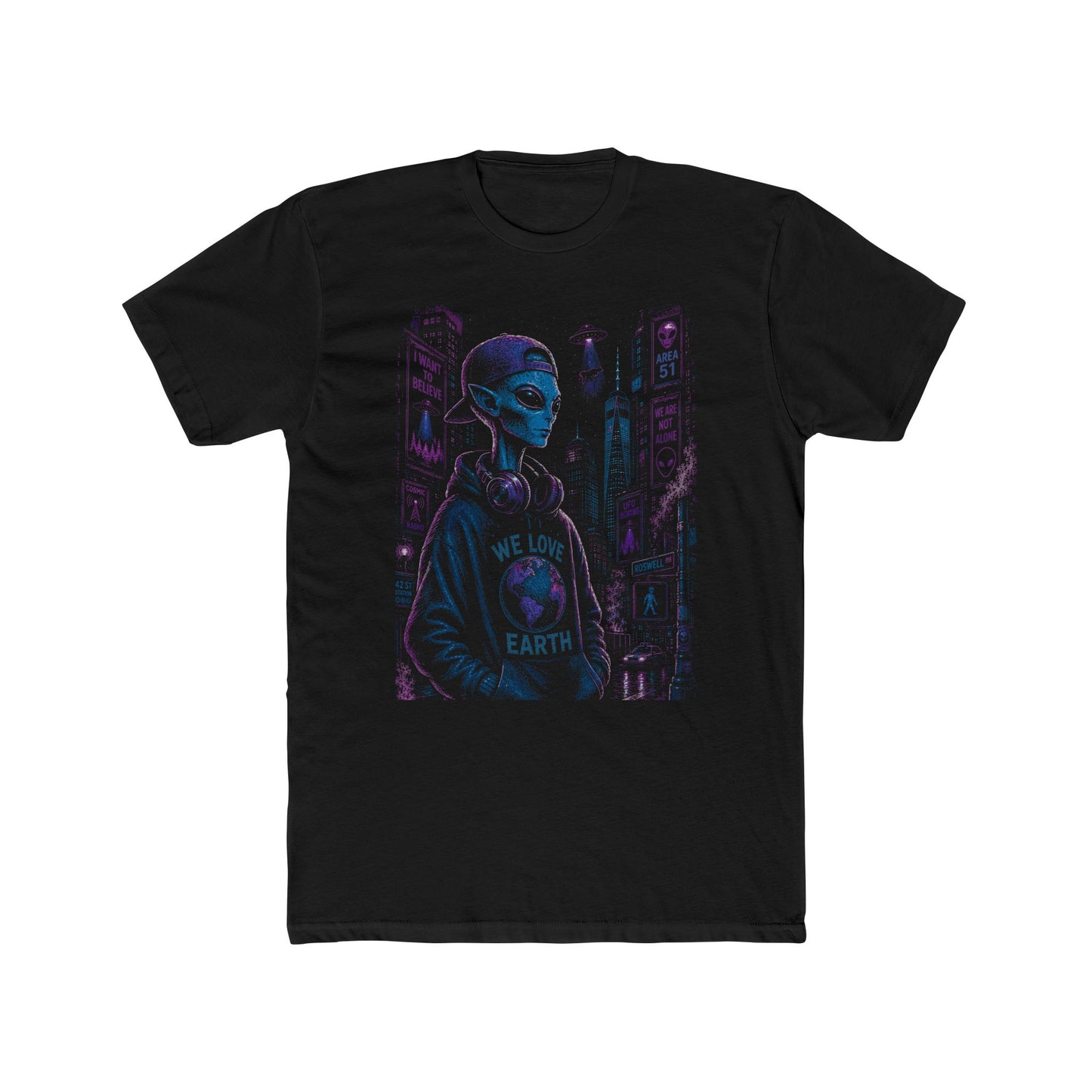 Aliens Love Earth, UFO Streetwear T-Shirt