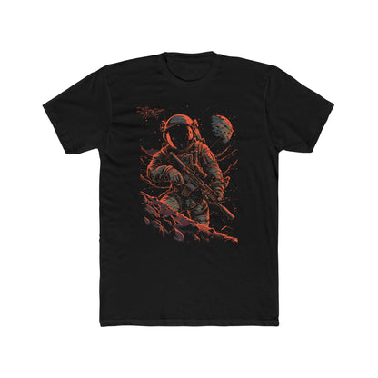 Astronaut Soldier T-shirt, Sci-Fi Space Combat Graphic Tee, Science T-shirt, Gamer Men's Tee