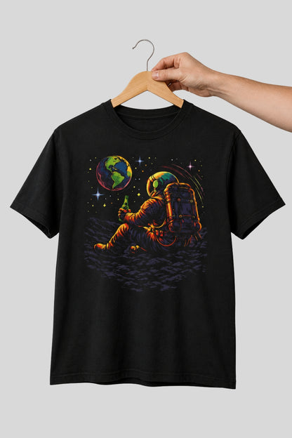 Astronaut Drinking Beer Chill Vibe T-Shirt