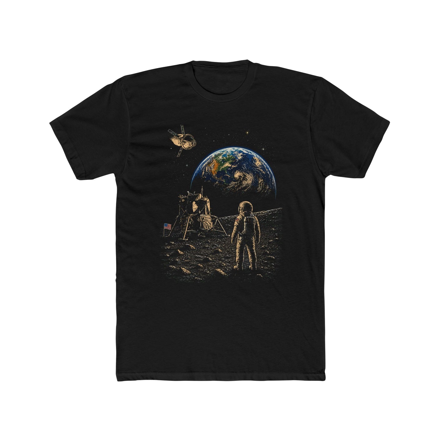 Lunar Exploration, Astronaut on the Moon T-Shirt