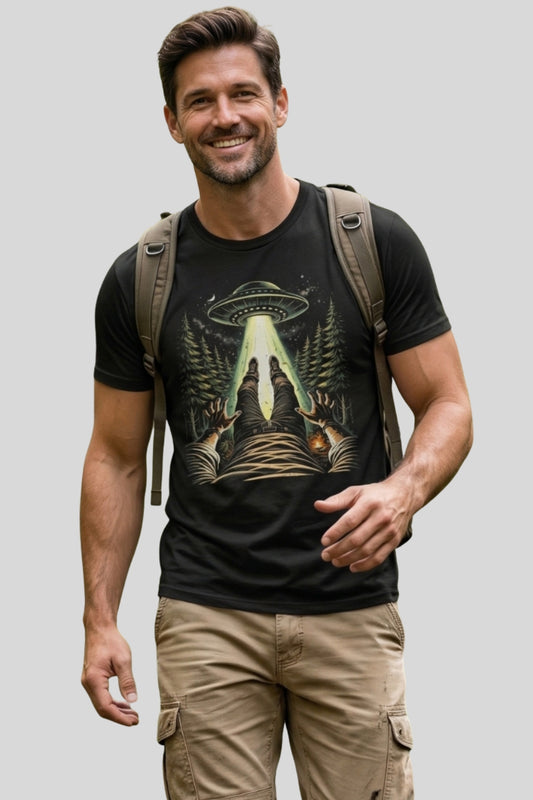 Alien Abduction POV at Camping T-shirt