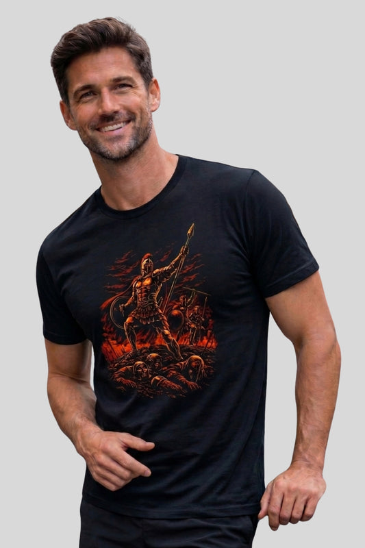 Spartan Warrior Ancient Greek Soldier T-Shirt 2