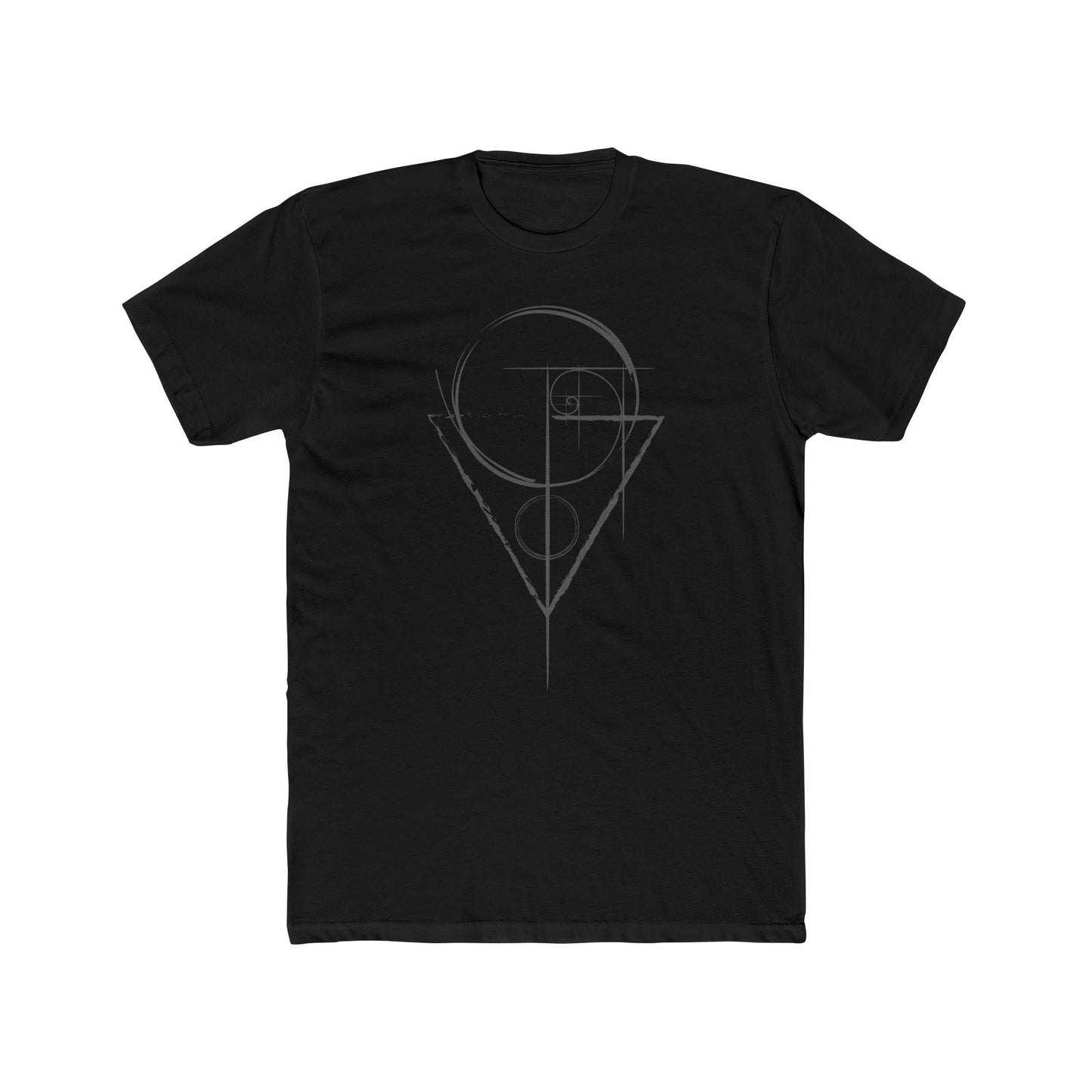Fibonacci Golden Ratio Geometry T-Shirt, Science, STEM Student, Mathematics, Sacred Geometry Spiral Men's Tee