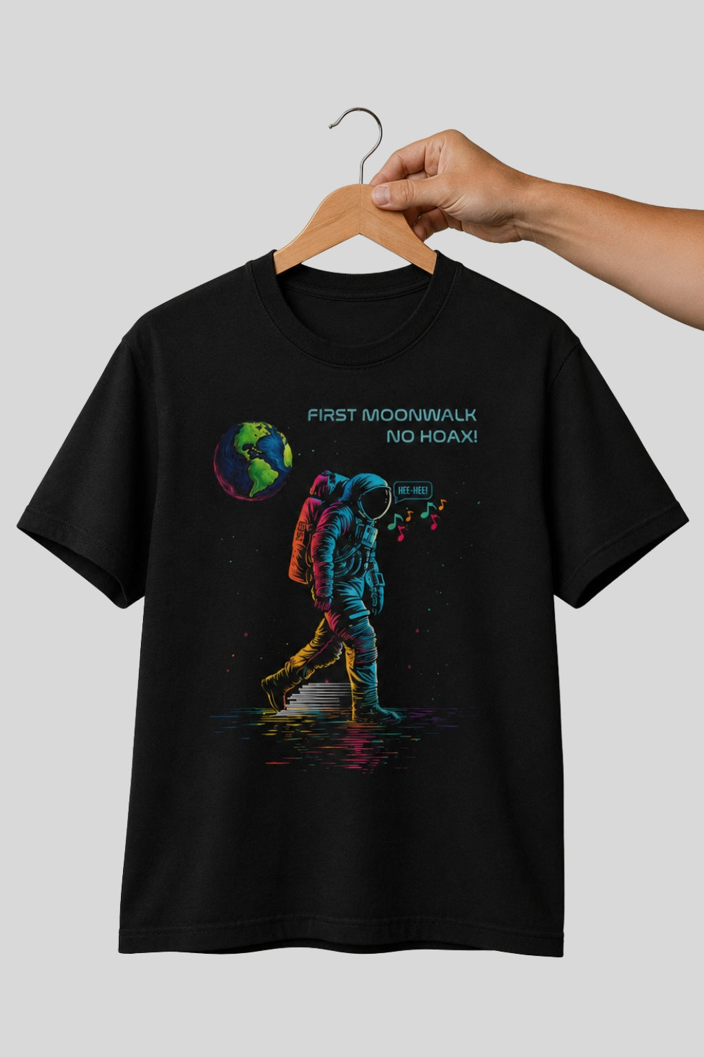 Moonwalk, Fake Moon Landing Conspiracy Theory T-Shirt