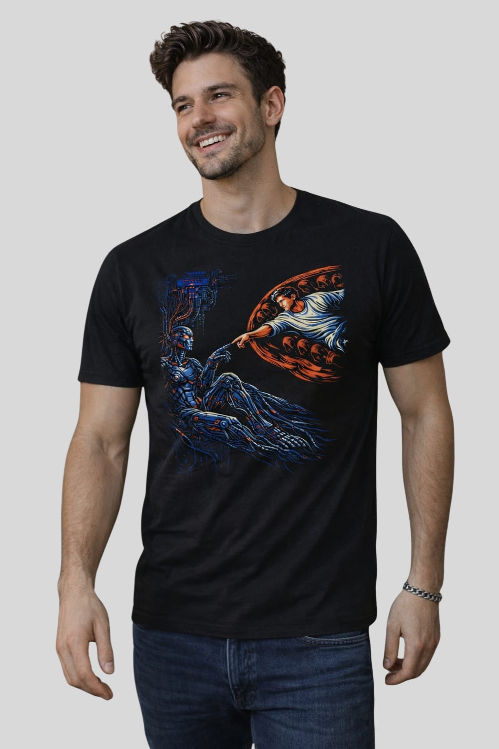 The Creation of AI Renaissance Art T-Shirt