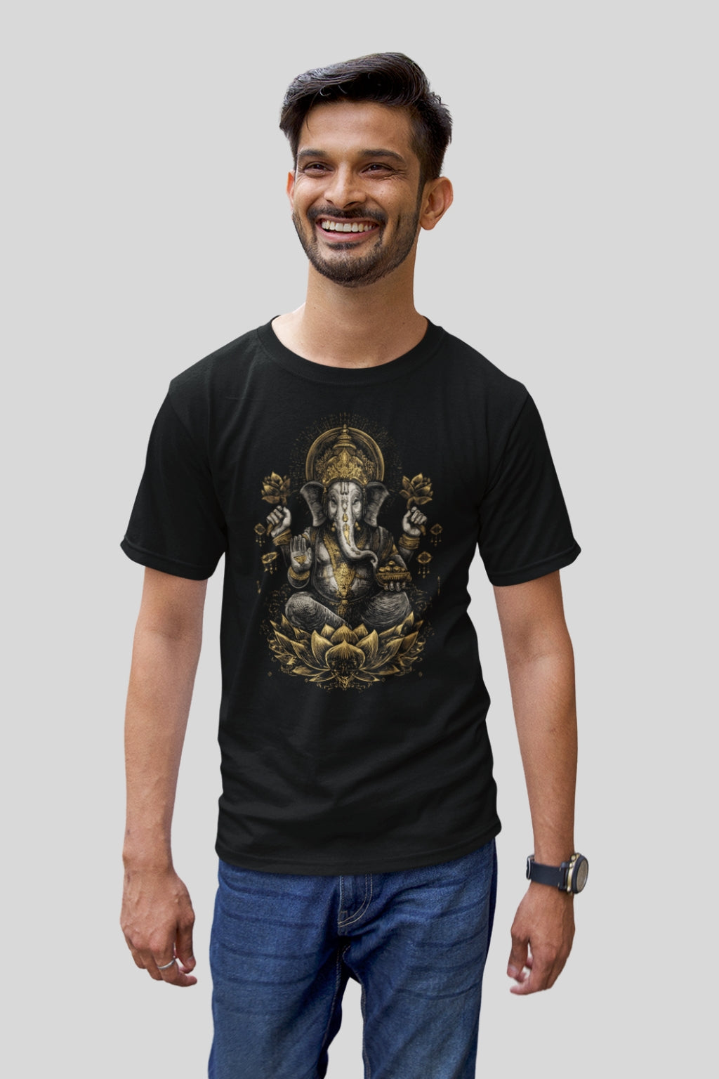 Sacred Lord Ganesha Hindu Elephant God T-Shirt