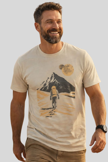 Astronaut Walking in Mars Space Exploration T-shirt