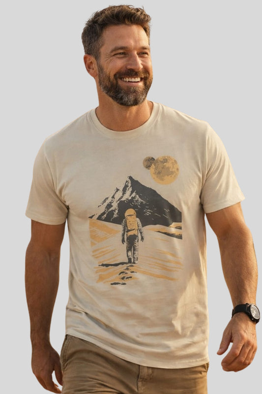 Astronaut Walking in Mars Space Exploration T-shirt