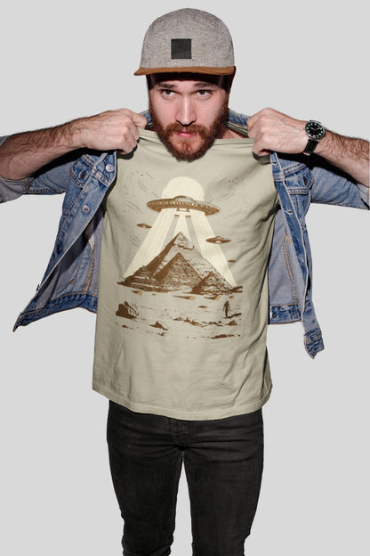 Aliens Builders of the Pyramids Conspiracy Theory T-Shirt