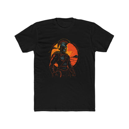 Spartan Warrior T-Shirt, Ancient Greek Soldier Graphic Tee, Peloponnesian War, Mythology & History Inspired Men's Tee