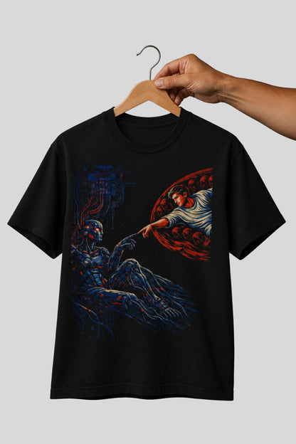 The Creation of AI Renaissance Art T-Shirt