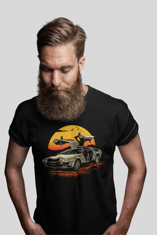Classic 1981 Stainless Steel Sports Car Vintage T-shirt