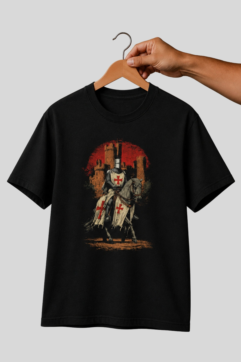 The Knight Templar Crusader Medieval T-shirt