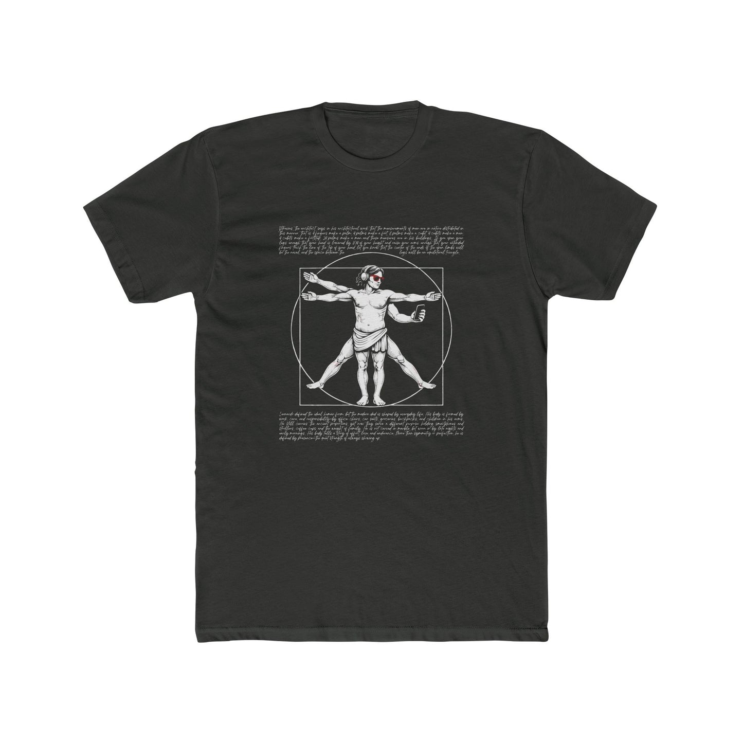 Vitruvian Modern Dad Renaissance Art T-Shirt