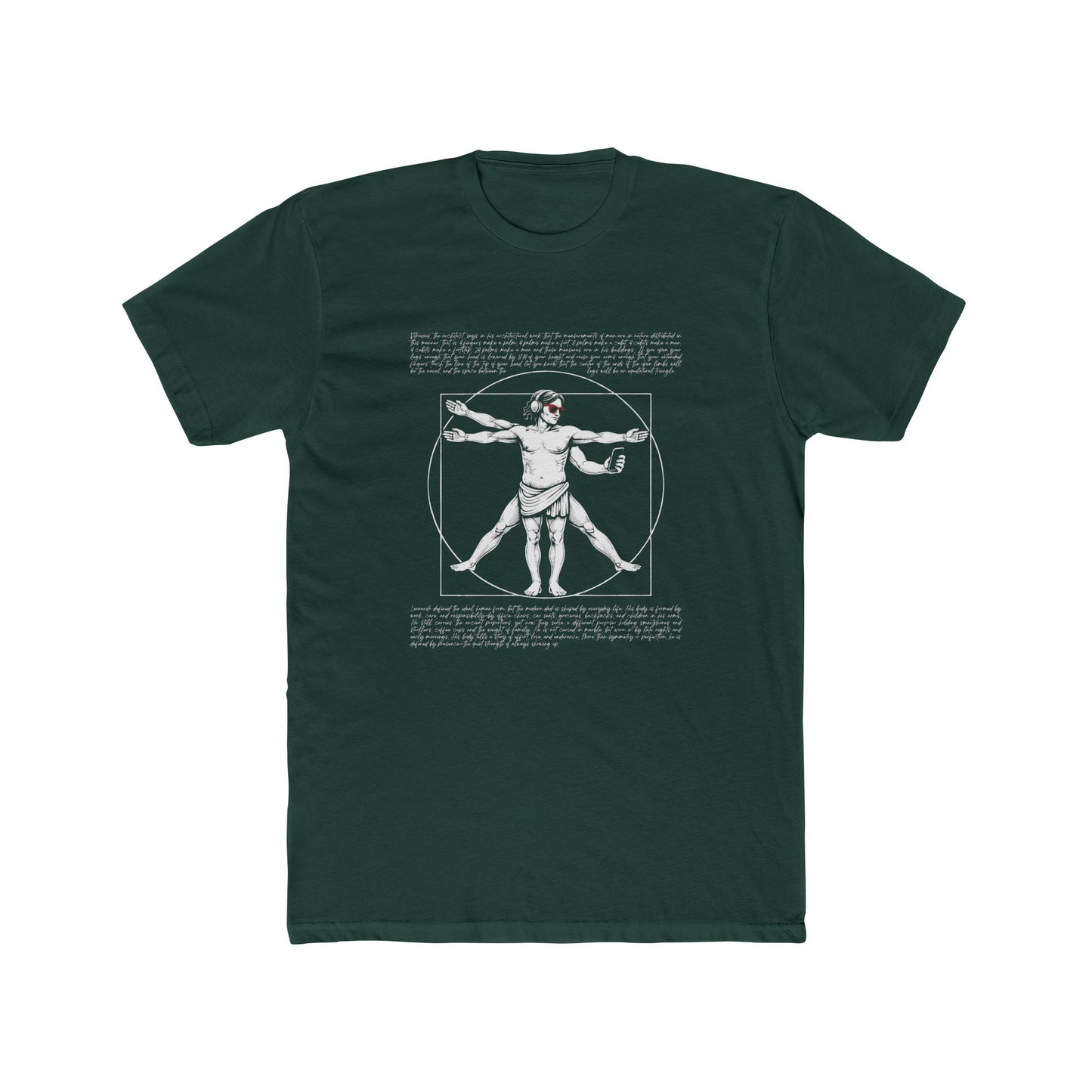 Vitruvian Modern Dad Renaissance Art T-Shirt