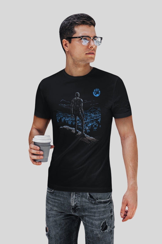 AI Robot Observing the Human City T-shirt