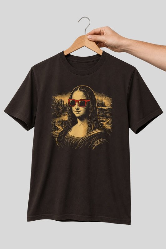 Cool Mona Lisa Renaissance Art T-Shirt