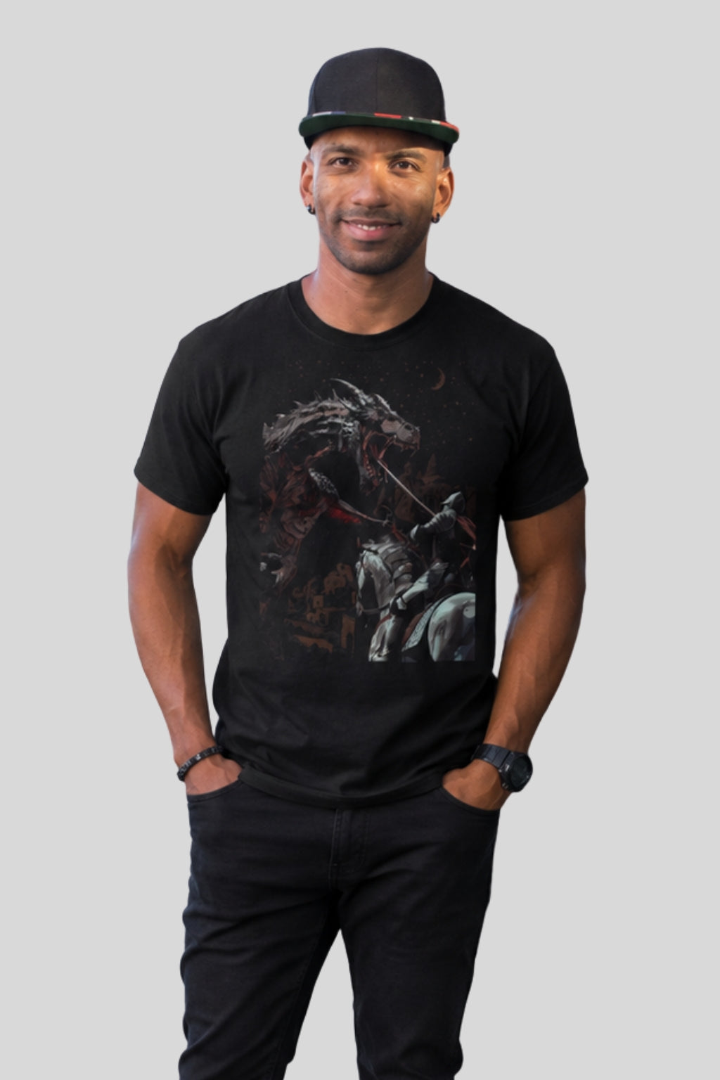 Saint George Legend Medieval Knight vs Dragon T-Shirt