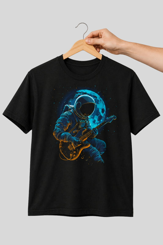 Astronaut playing Guitar Space Musician T-shirt 2