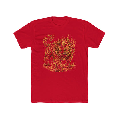 Flame Tiger, Fire Animal Graphic T-Shirt