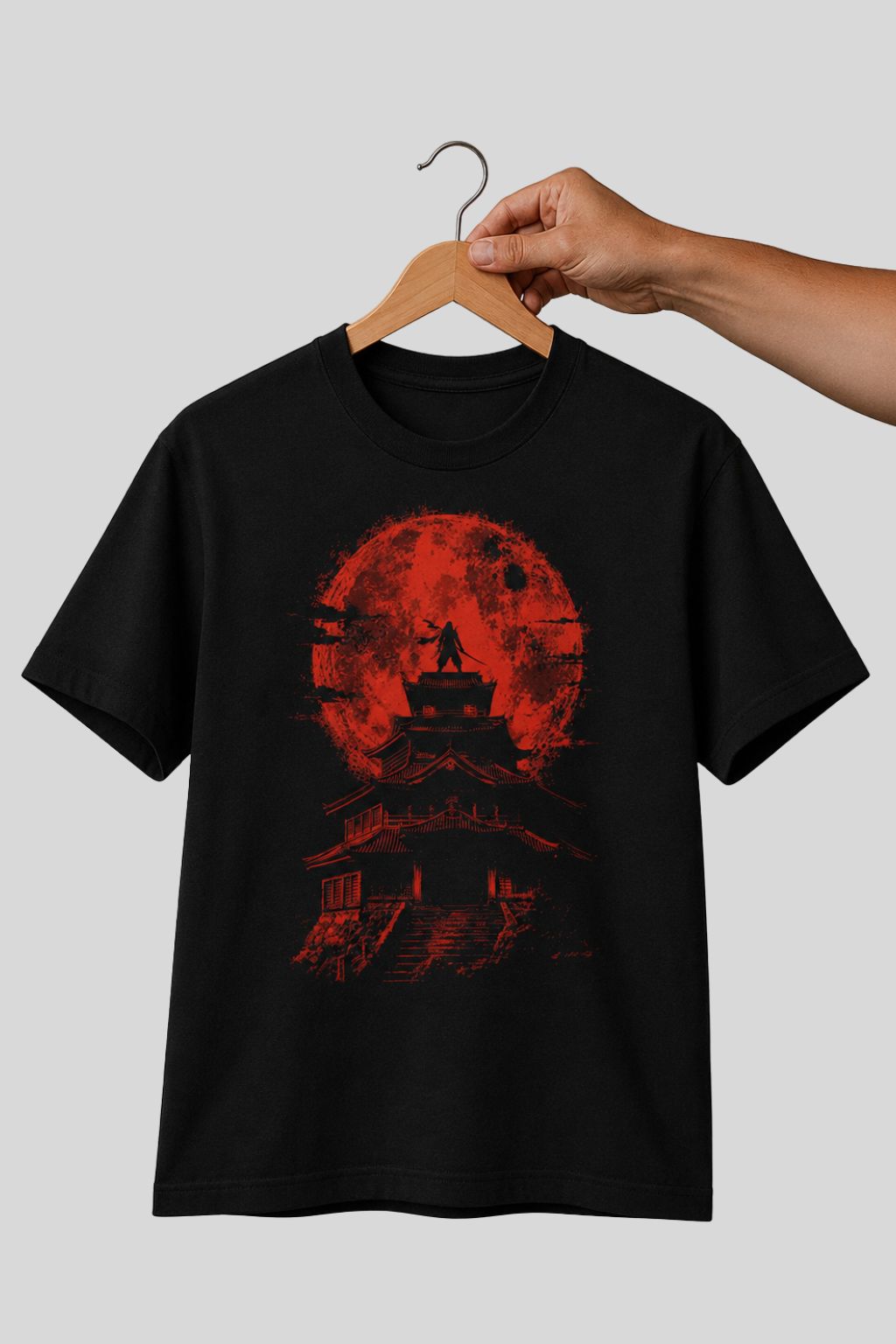 Blood Moon Shinobi Japanese Ninja T-Shirt