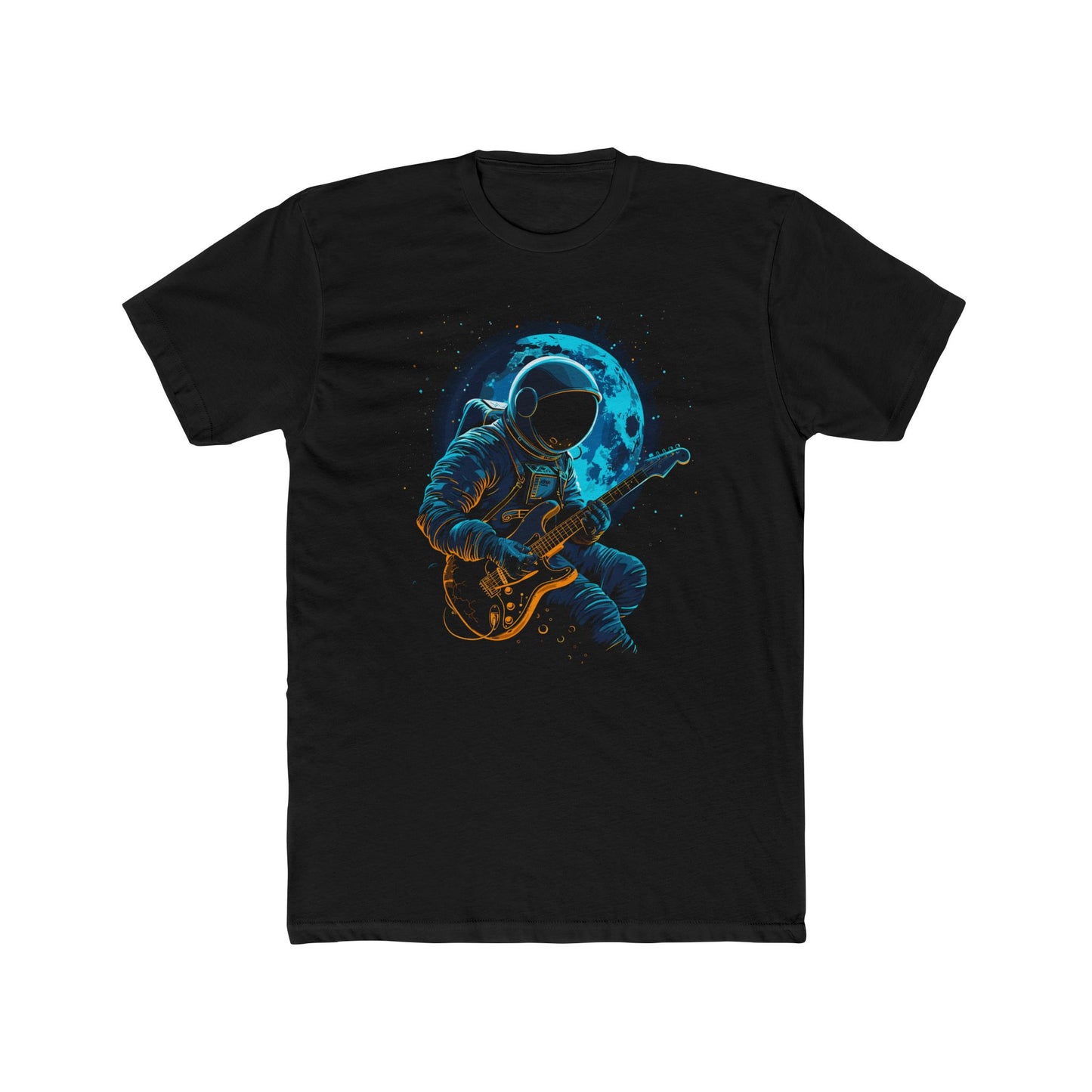 Space Musician T-shirt, Astronaut playing Guitar, Music Rock Science Space Men's Tee