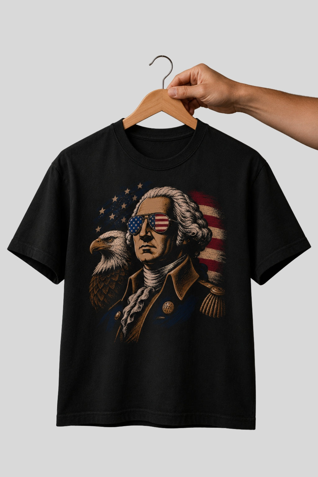 Freedom 1776, George Washington Patriotic T-Shirt
