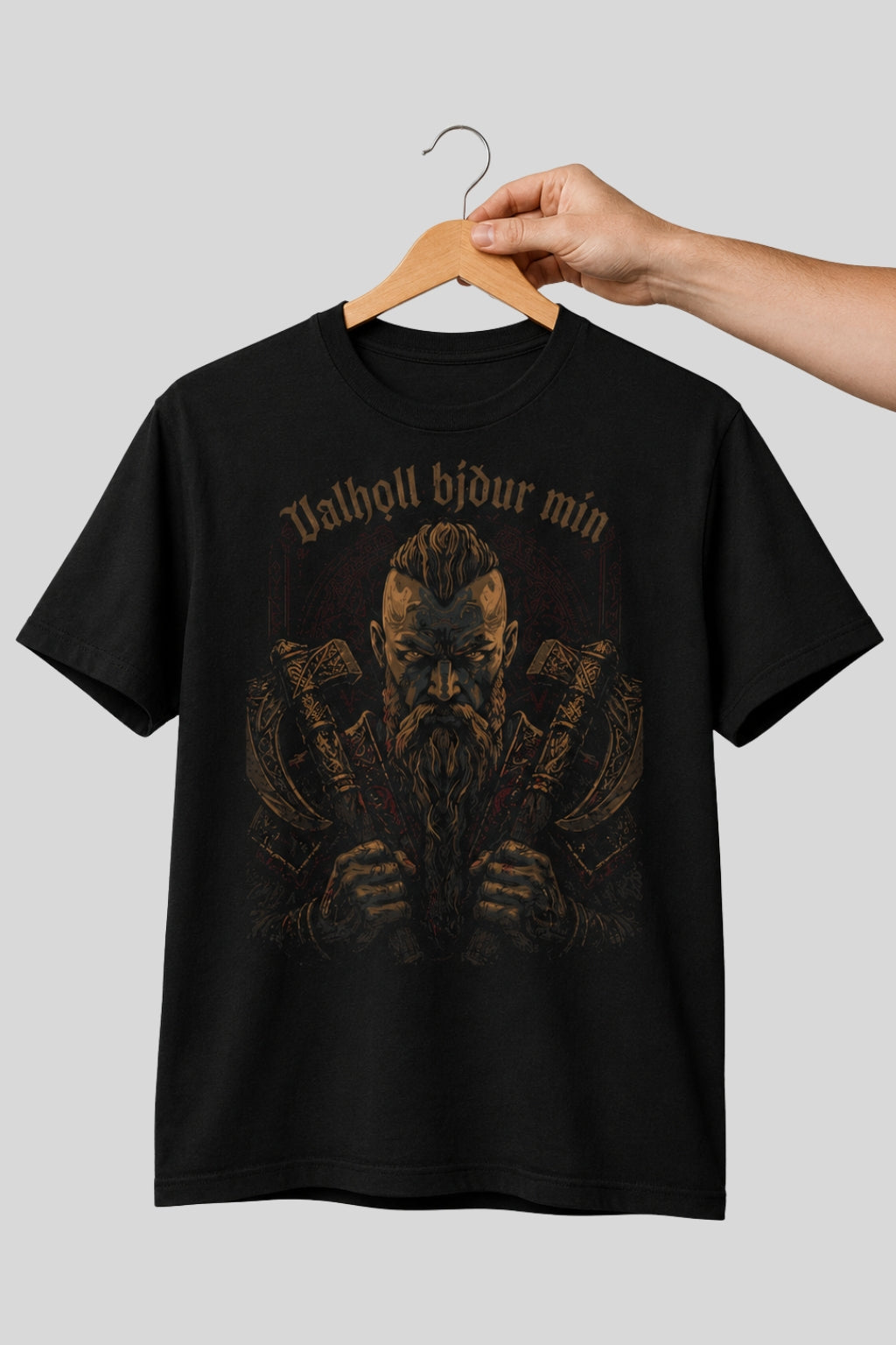 Viking Norse Mythology, Valhalla Awaits Me T-Shirt