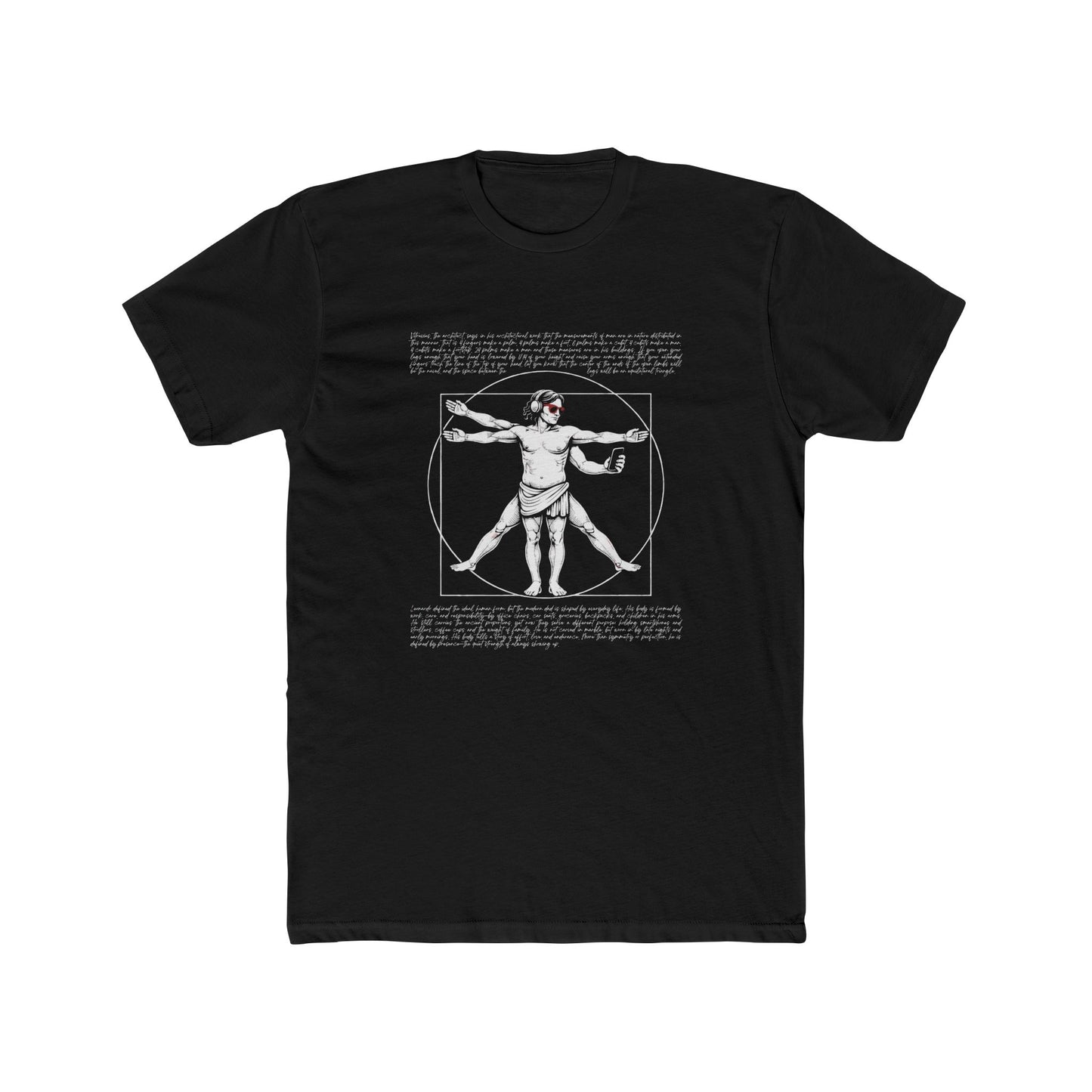 Vitruvian Modern Dad Renaissance Art T-Shirt