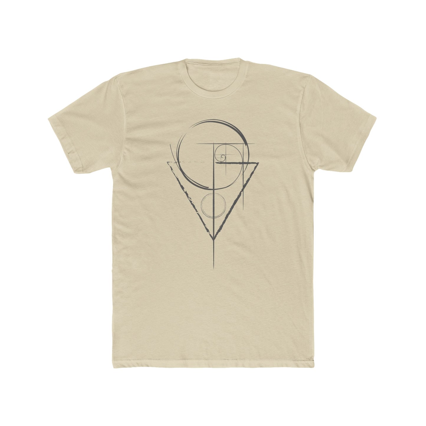 Fibonacci Golden Ratio Geometry T-Shirt, Science, STEM Student, Mathematics, Sacred Geometry Spiral Men's Tee