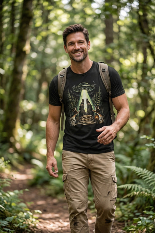 Alien Abduction POV at Camping T-shirt