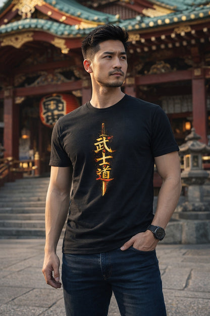 Katana Bushido Kanji Japanese T-shirt