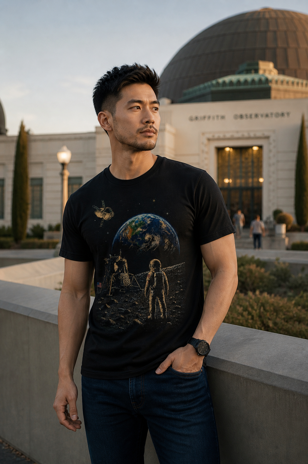 Lunar Exploration, Astronaut on the Moon T-Shirt