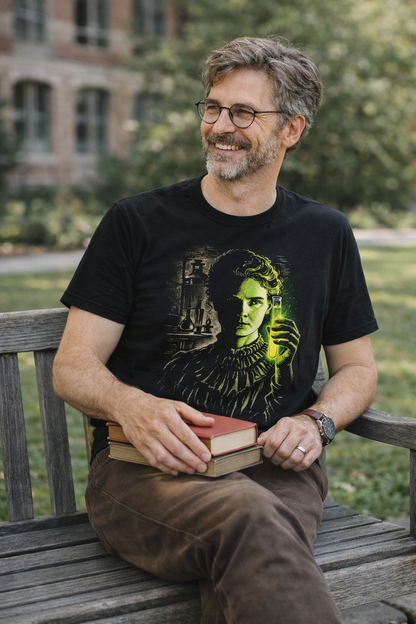 Marie Curie The Glow of Discovery Radioactivity T-shirt
