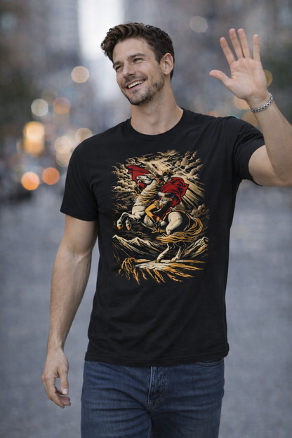 Napoleon Crossing the Alps Renaissance Art T-Shirt