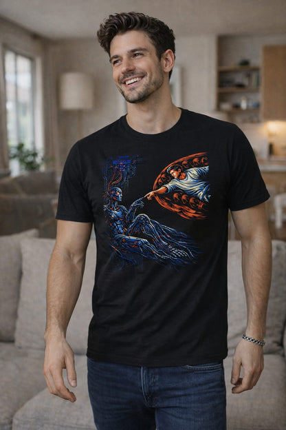 The Creation of AI Renaissance Art T-Shirt