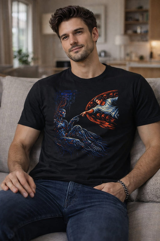 The Creation of AI Renaissance Art T-Shirt
