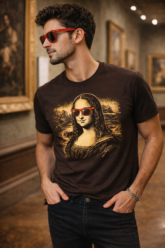 Cool Mona Lisa Renaissance Art T-Shirt